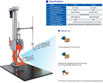 85kg Payload Packaging Drop Test Machine With Base Plate 100x150cm Drop Height 150cm